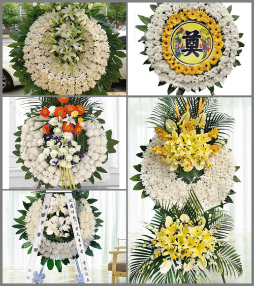 福建三明沙县富口镇岩地村花圈速递